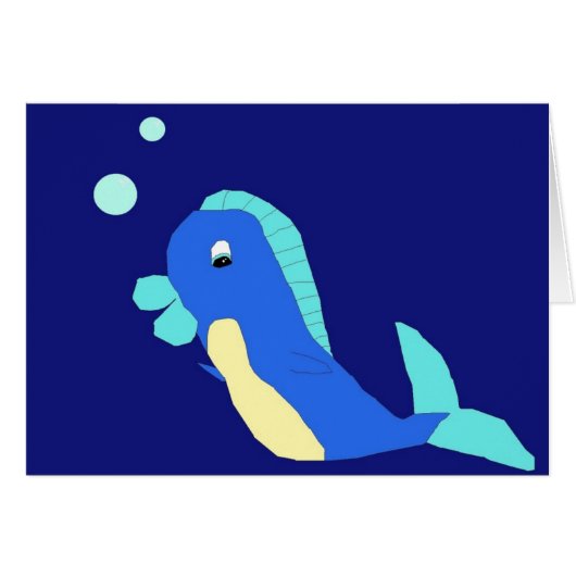 Arthur op Blue Background card (Voorkant Horizontaal)