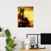 Arthur op zijn paard poster (Thuiskantoor)