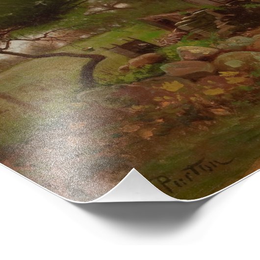 Arthur Parton - Old Boerderij House in de Catskill Foto Afdruk (Hoek)