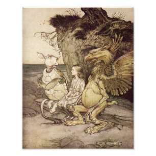 Arthur Rackham 1907 "Dat is nieuwsgierig" print Foto Afdruk