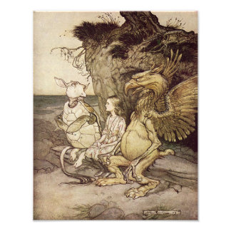 Arthur Rackham 1907 "Dat is nieuwsgierig" print Foto Afdruk