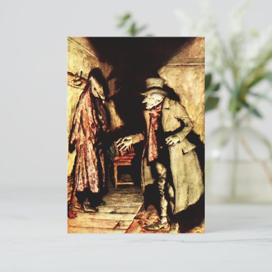 Arthur Rackham - A Christmas Carol - Grumpy Bedankkaart (Staand voorkant)