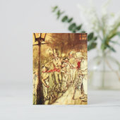 Arthur Rackham - A Kerstcarol - Street Briefkaart (Staand voorkant)