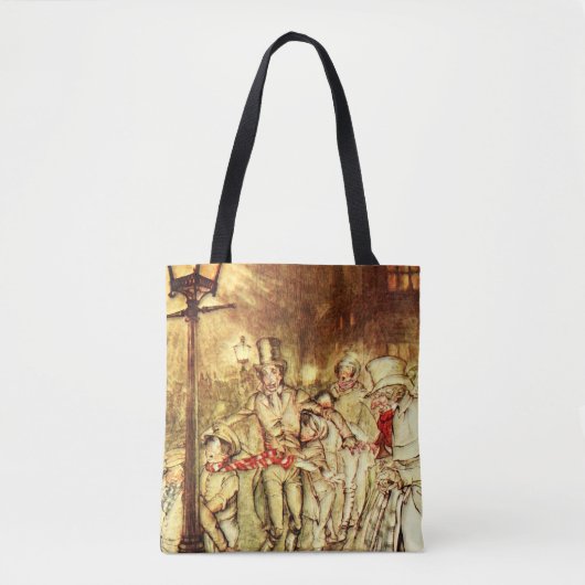 Arthur Rackham - A Kerstcarol - Street Tote Bag (Voorkant)