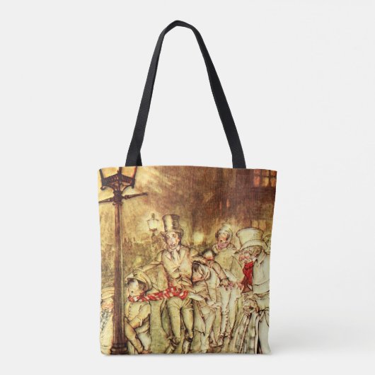 Arthur Rackham - A Kerstcarol - Street Tote Bag (Achterkant)
