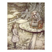 Arthur Rackham "Alice en de Caterstyle" Foto Afdruk (Voorkant)