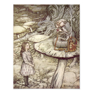 Arthur Rackham "Alice en de Caterstyle" Foto Afdruk