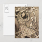 Arthur Rackham Alice in Wonderland Briefkaart (Voorkant / Achterkant)