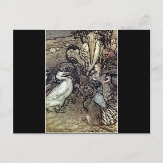 Arthur Rackham Alice in Wonderland Briefkaart (Voorkant)