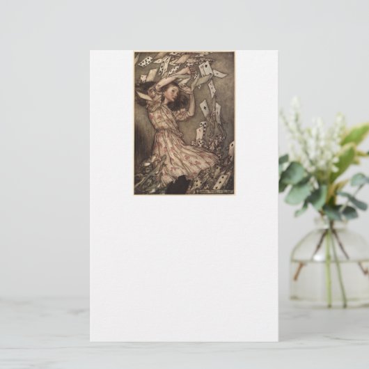 Arthur Rackham Alice in Wonderland Briefpapier (Staand voorkant)
