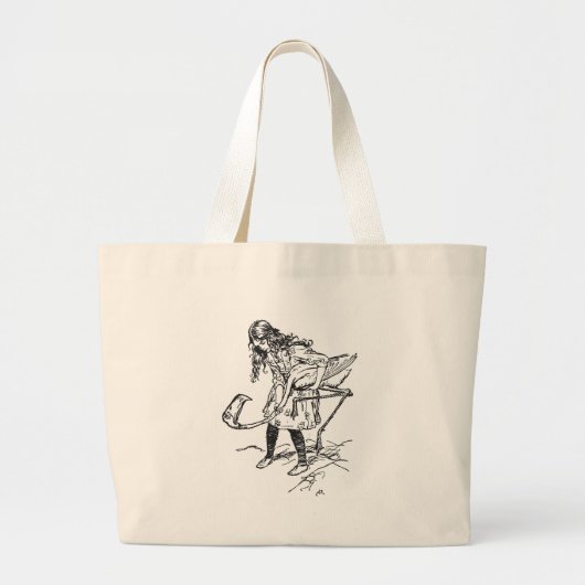 Arthur Rackham Alice in Wonderland Grote Tote Bag (Voorkant)
