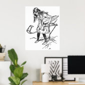 Arthur Rackham Alice In Wonderland Poster (Thuiskantoor)