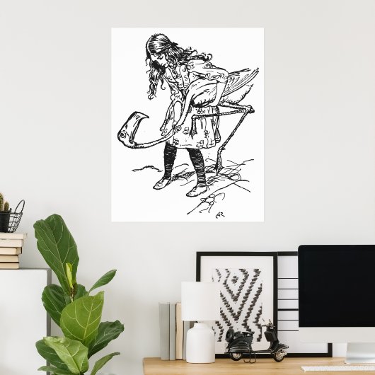 Arthur Rackham Alice In Wonderland Poster (Thuiskantoor)
