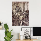 Arthur Rackham Alice in Wonderland Poster (Thuiskantoor)
