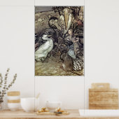 Arthur Rackham Alice in Wonderland Poster (Keuken)