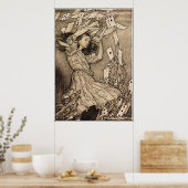 Arthur Rackham Alice in Wonderland Poster (Keuken)