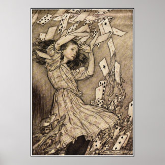 Arthur Rackham Alice in Wonderland Poster