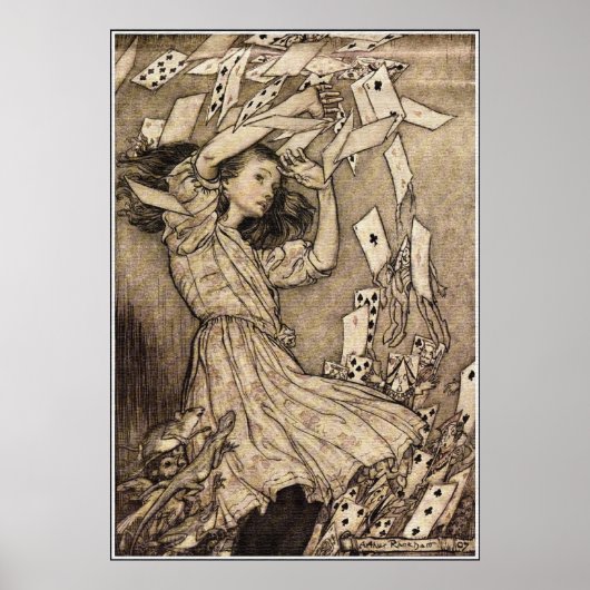 Arthur Rackham Alice in Wonderland Poster (Voorkant)