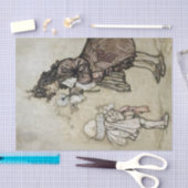 Arthur Rackham Art uit "De kleine witte vogel" Tissuepapier (Craft)