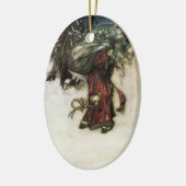 Arthur Rackham Classic Santa Claus Ornament (Links)