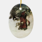 Arthur Rackham Classic Santa Claus Ornament (Voorkant)