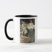 Arthur Rackham | Comus door John Milton: "En zij, Mok (Links)