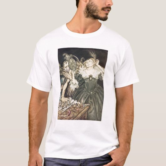 Arthur Rackham | Comus door John Milton: "En zij, T-shirt (Voorkant)