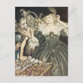 Arthur Rackham | Comus van John Milton: "En zij, Briefkaart (Voorkant)