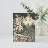 Arthur Rackham | Comus van John Milton: "En zij, Briefkaart (Staand voorkant)