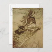 Arthur Rackham | De Rhinemaidens die Alberich tedr Briefkaart (Voorkant / Achterkant)