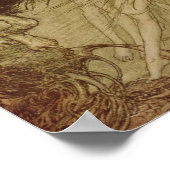 Arthur Rackham | De Rhinemaidens die Alberich tedr Poster (Hoek)