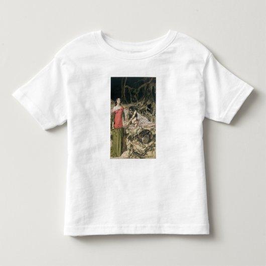 Arthur Rackham | De weide van Grimhilde, de mot Kinder Shirts (Voorkant)