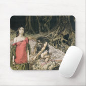 Arthur Rackham | De weide van Grimhilde, de mot Muismat (Met muis)