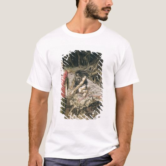 Arthur Rackham | De weide van Grimhilde, de mot T-shirt (Voorkant)