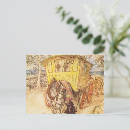 Arthur Rackham - De wind in de wilgen Briefkaart (Staand voorkant)