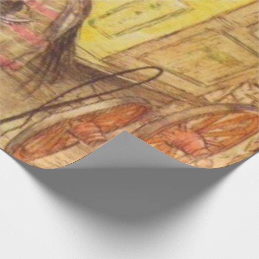 Arthur Rackham - De wind in de wilgen Cadeaupapier (Hoek)