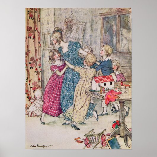 Arthur Rackham | Een doorblote en welvarende groep Poster (Voorkant)