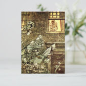 Arthur Rackham - Een kerstkarol - Ghosts Bedankkaart (Staand voorkant)