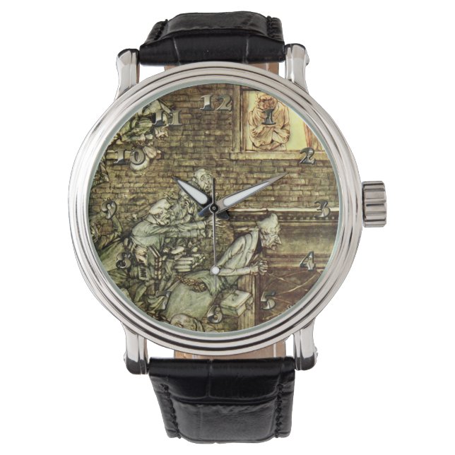 Arthur Rackham - Een kerstkarol - Ghosts Horloge (Voorkant)