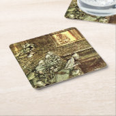 Arthur Rackham - Een kerstkarol - Ghosts Kartonnen Onderzetters (Schuin)