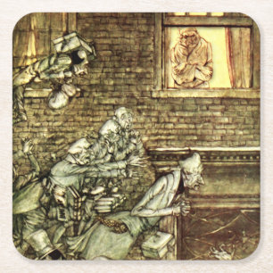Arthur Rackham - Een kerstkarol - Ghosts Kartonnen Onderzetters