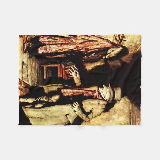 Arthur Rackham - Een kerstkarol - Grumpy Fleece Deken (Voorkant (Horizontaal))