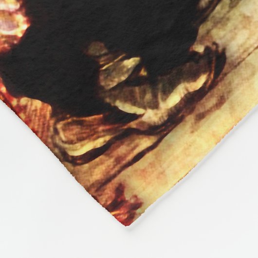 Arthur Rackham - Een kerstkarol - Grumpy Fleece Deken (Hoek)