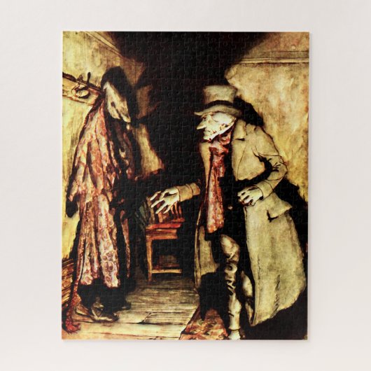 Arthur Rackham - Een kerstkarol - Grumpy Legpuzzel (Verticaal)