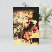 Arthur Rackham - Een kerstkarol - Scrooge Bedankkaart (Staand voorkant)