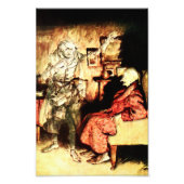 Arthur Rackham - Een kerstkarol - Scrooge Foto Afdruk (Voorkant)