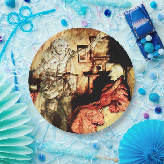 Arthur Rackham - Een kerstkarol - Scrooge Papieren Bordje (Feest)