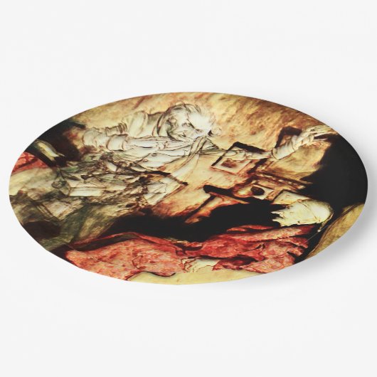 Arthur Rackham - Een kerstkarol - Scrooge Papieren Bordje (Gekanteld)