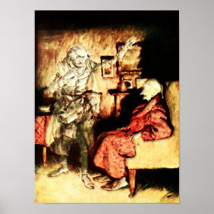 Arthur Rackham - Een kerstkarol - Scrooge Poster