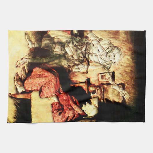 Arthur Rackham - Een kerstkarol - Scrooge Theedoek (Horizontaal)
